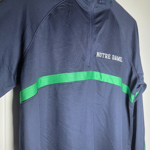 NWT Notre Dame Under Armour College Game Day Collection ½ Zip Loose Fit Shirt MD - Picture 4 of 14